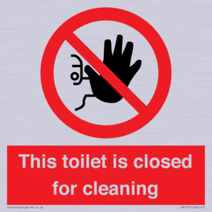 This toilet is closed for cleaning